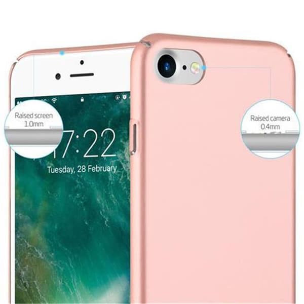Hårt iPhone 7 / 7S / 8 / SE 2020 Fodral Skal Fodral Mobilskydd Hard Case Skyddsomslag i metalloptik mot repor och stötar