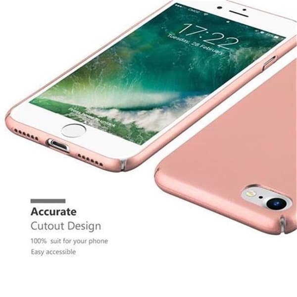 Hårt iPhone 7 / 7S / 8 / SE 2020 Fodral Skal Fodral Mobilskydd Hard Case Skyddsomslag i metalloptik mot repor och stötar