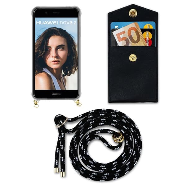 Huawei NOVA 2 Etui Cover Kæde (Sort)