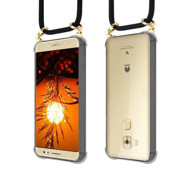 Deksel med kedja for Huawei NOVA PLUS Case med gullringer, ledningsstropp og avtakbart etui