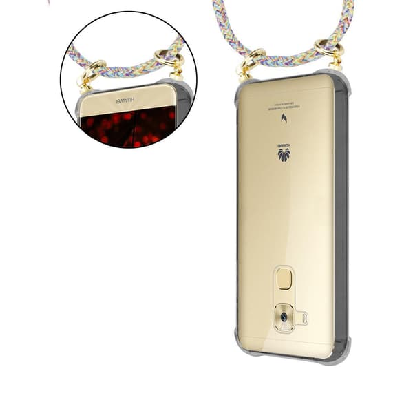 Huawei NOVA PLUS Suojakuori ketju Silikoni suojakotelo Gold Rings johto hihna ja irrotettava asia