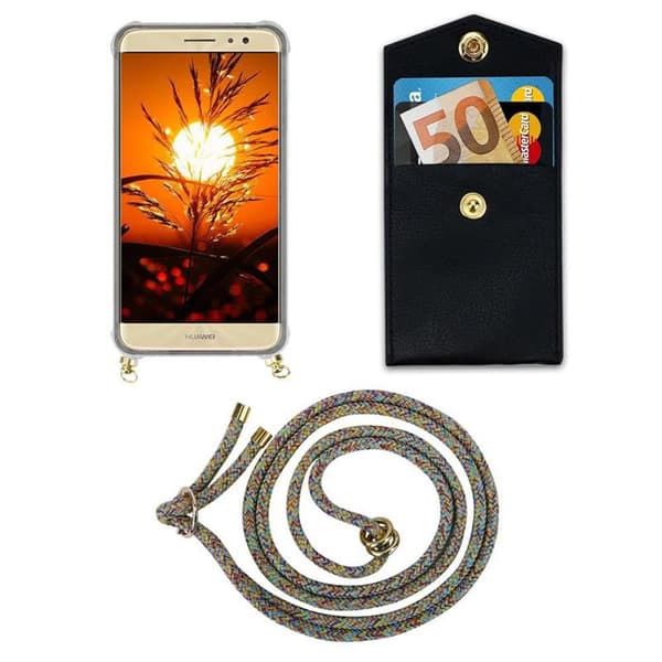 Huawei NOVA PLUS Suojakuori ketju Silikoni suojakotelo Gold Rings johto hihna ja irrotettava asia