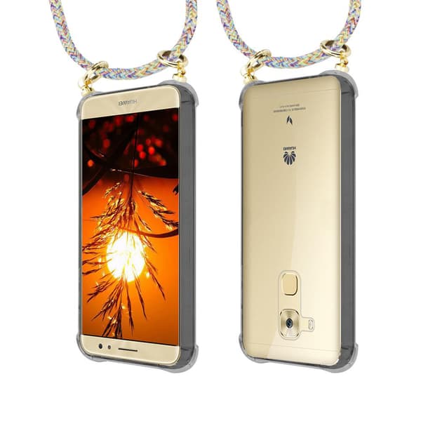 Huawei NOVA PLUS Suojakuori ketju Silikoni suojakotelo Gold Rings johto hihna ja irrotettava asia