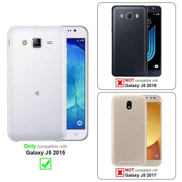 Deksel for Samsung Galaxy J5 2015 Hardt Case Beskyttende i frostet look mot riper og støt