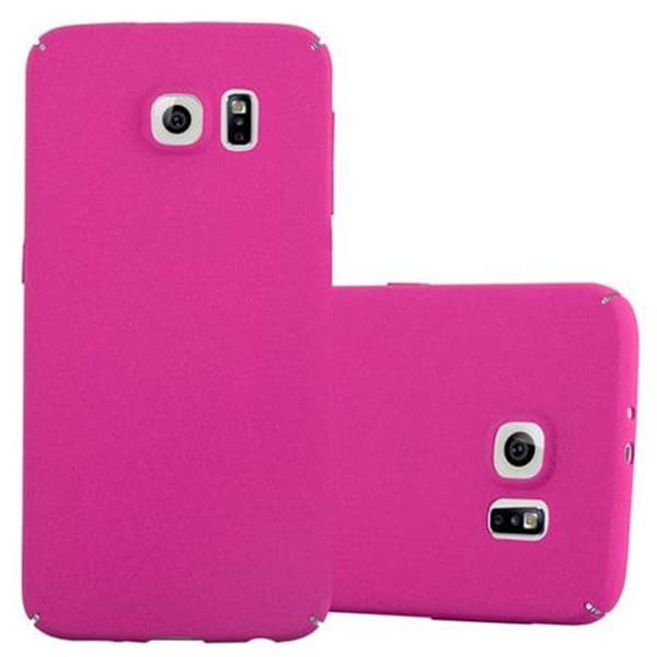 Deksel for Samsung Galaxy S6 Hardt Case Beskyttende i frostet look mot riper og støt FROSTIG ROSA