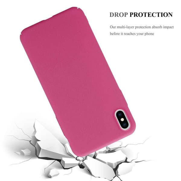 Deksel for iPhone XS MAX Hardt Case Beskyttende i frostet look mot riper og støt