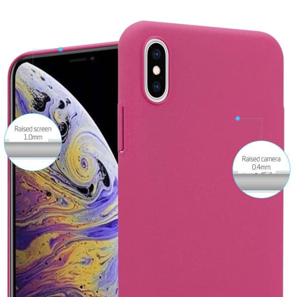 Deksel for iPhone XS MAX Hardt Case Beskyttende i frostet look mot riper og støt