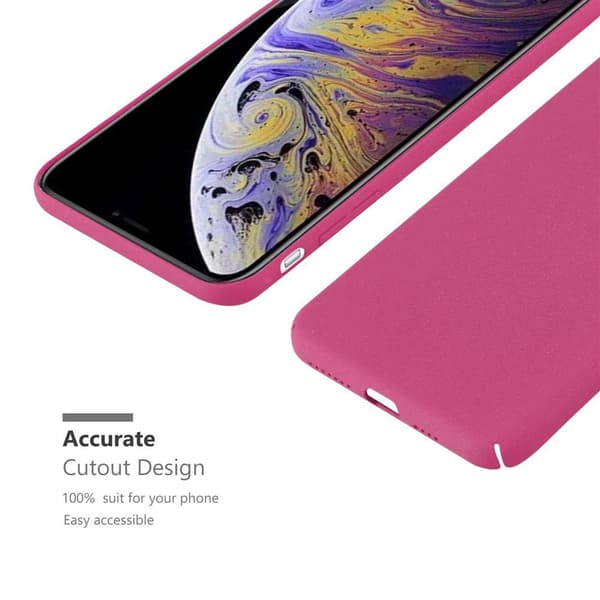 Deksel for iPhone XS MAX Hardt Case Beskyttende i frostet look mot riper og støt