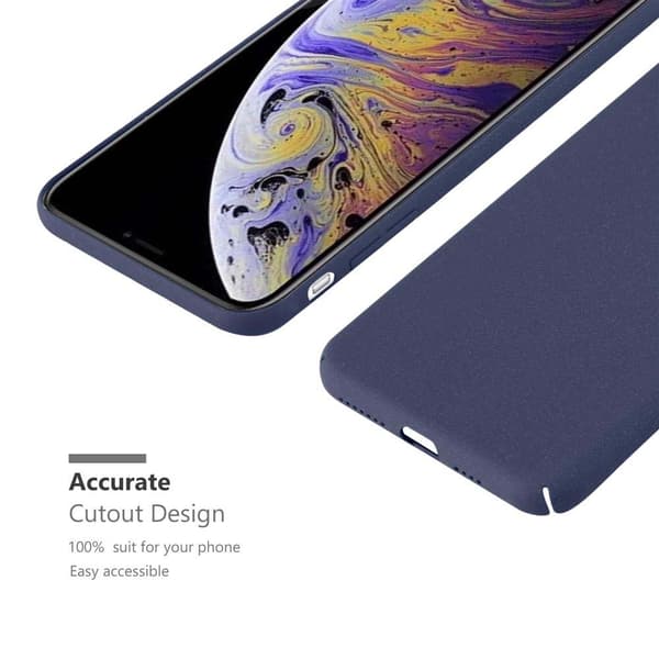 Deksel for iPhone XS MAX Hardt Case Beskyttende i frostet look mot riper og støt