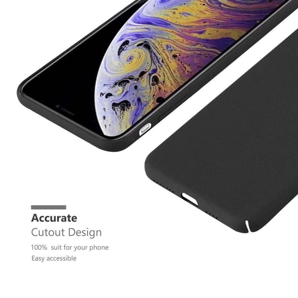 Deksel for iPhone XS MAX Hardt Case Beskyttende i frostet look mot riper og støt