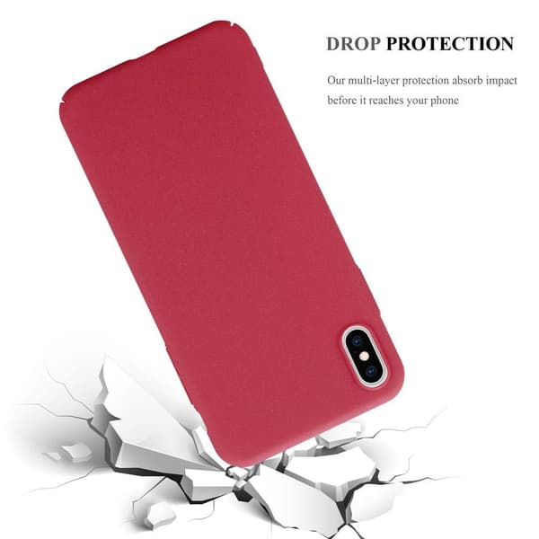 Deksel for iPhone XS MAX Hardt Case Beskyttende i frostet look mot riper og støt