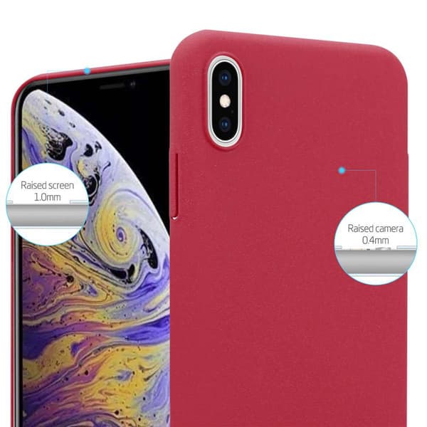 Deksel for iPhone XS MAX Hardt Case Beskyttende i frostet look mot riper og støt