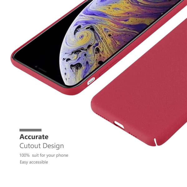 Deksel for iPhone XS MAX Hardt Case Beskyttende i frostet look mot riper og støt