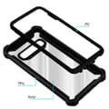 Miniatyrbilde 7 av 7: Deksel for Samsung Galaxy S10 PLUS 2-i-1 beskyttelsesdeksel med TPU-silikonkant og bakside av akrylglass