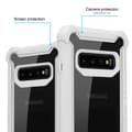 Miniatyrbilde 2 av 7: Deksel for Samsung Galaxy S10 PLUS 2-i-1 beskyttelsesdeksel med TPU-silikonkant og bakside av akrylglass