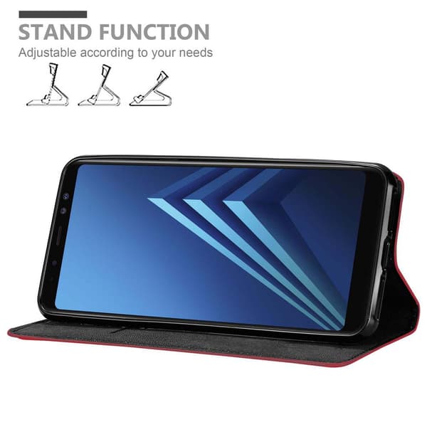 Samsung Galaxy A6 2018 Fodral Skal Plånboksfodral Case med magnetisk stängning, ståfunktion och kortficka