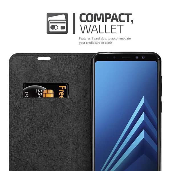 Samsung Galaxy A6 2018 Fodral Skal Plånboksfodral Case med magnetisk stängning, ståfunktion och kortficka
