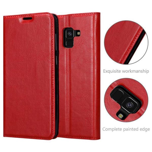 Samsung Galaxy A6 2018 Fodral Skal Plånboksfodral Case med magnetisk stängning, ståfunktion och kortficka