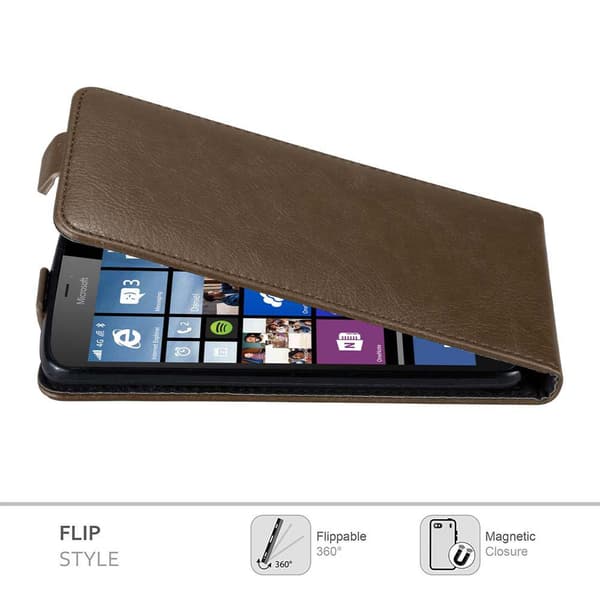 Deksel til Nokia Lumia 640 XL Flip Etui med magnetisk lukking