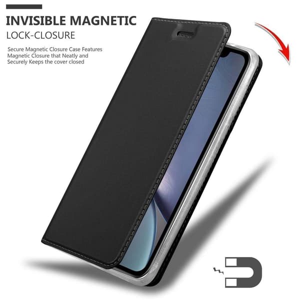 Deksel til Apple iPhone XS MAX Lommebokdeksel med magnetisk lukking, stativfunksjon og kortlomme