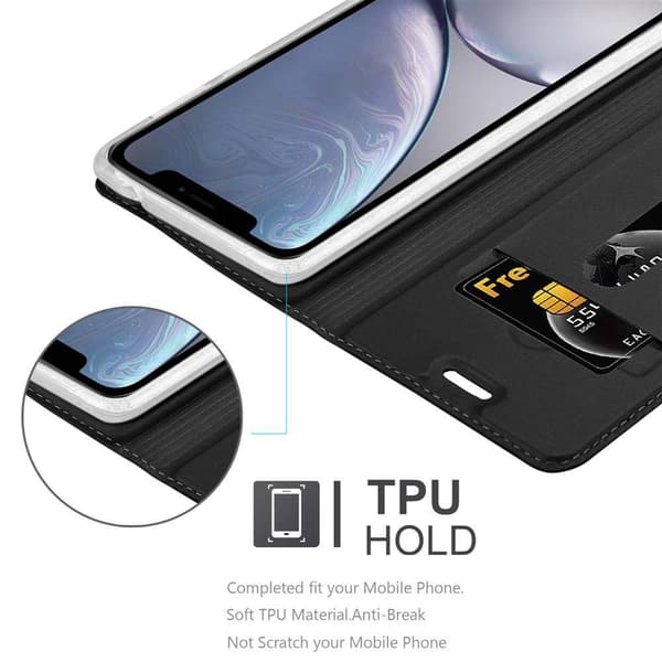 iPhone XS MAX Suojakotelo Suojakuori Lompakkokotelo Matkapuhelinkotelo jossa magneettisuljenta, jalusta-toiminto ja korttitasku