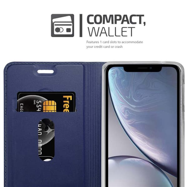 Deksel til Apple iPhone XS MAX Lommebokdeksel med magnetisk lukking, stativfunksjon og kortlomme