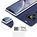 Miniatyrbilde 6 av 8: Deksel til Apple iPhone XS MAX Lommebokdeksel med magnetisk lukking, stativfunksjon og kortlomme