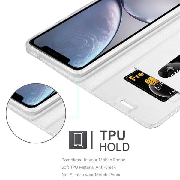 Deksel til Apple iPhone XS MAX Lommebokdeksel med magnetisk lukking, stativfunksjon og kortlomme