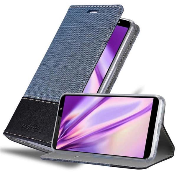 HTC U12 LIFE Pungetui Cover Case (Blå) MØRKEBLÅ SORT