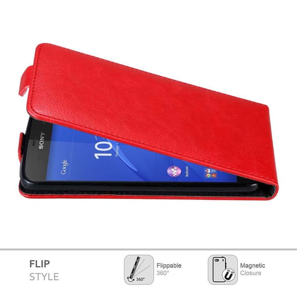 Deksel til Sony Xperia Z3 COMPACT Flip Etui med magnetisk lukking