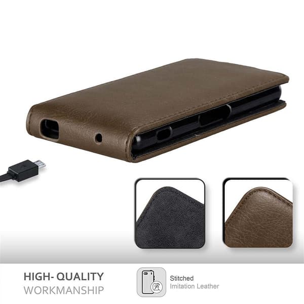 Deksel til Sony Xperia Z3 COMPACT Flip Etui med magnetisk lukking