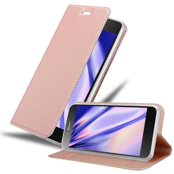 Deksel til Sony Xperia Z5 PREMIUM Lommebokdeksel med magnetisk lukking, stativfunksjon og kortlomme