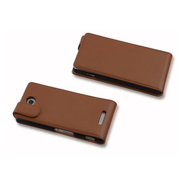 Sony Xperia C Skal Fodral i flipdesign Mobilskydd av smidigt konstläder Case Cover