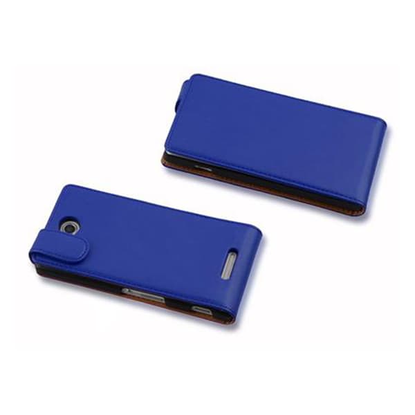 Sony Xperia C Skal Fodral i flipdesign Mobilskydd av smidigt konstläder Case Cover