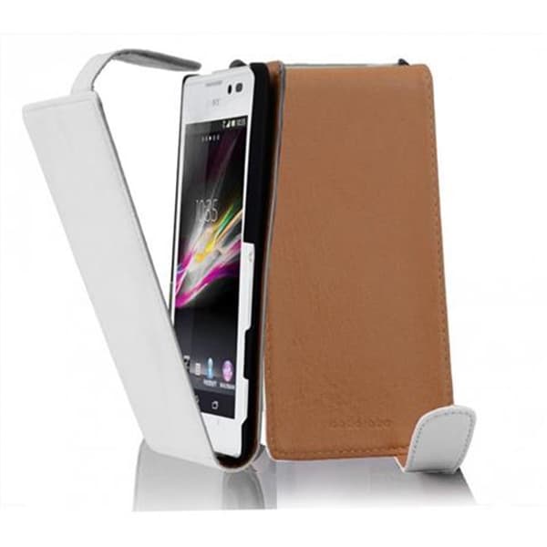 Sony Xperia C Skal Fodral i flipdesign Mobilskydd av smidigt konstläder Case Cover