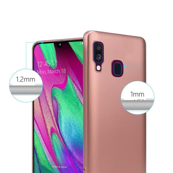 Samsung Galaxy A40 Skal Fodral Mobilskydd av flexibelt TPU-silikon