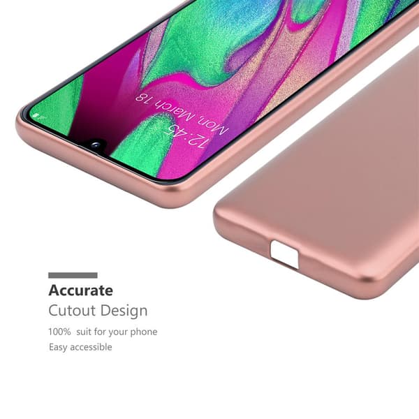 Samsung Galaxy A40 Skal Fodral Mobilskydd av flexibelt TPU-silikon