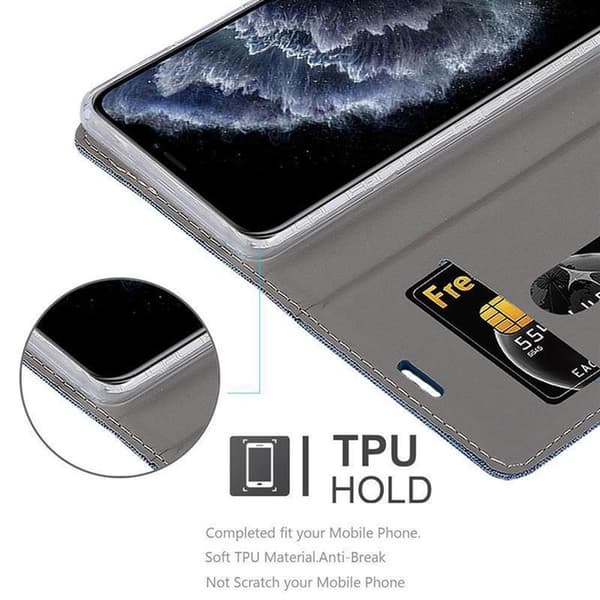 Deksel til Apple iPhone 11 PRO Lommebokdeksel med magnetisk lukking, stativfunksjon og kortlomme