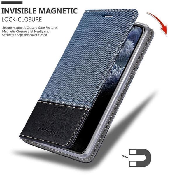 Deksel til Apple iPhone 11 PRO Lommebokdeksel med magnetisk lukking, stativfunksjon og kortlomme