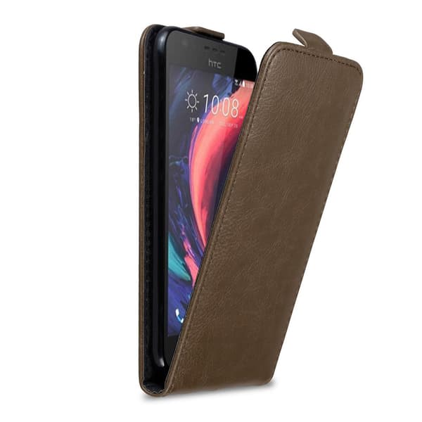 Skyddsfodral för HTC Desire 10 LIFESTYLE / Desire 825 Fodral Skal i flipdesign med magnetisk stängning Case Cover KAFFE BRUN