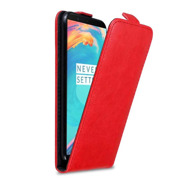 Deksel til OnePlus 5T Flip Etui med magnetisk lukking