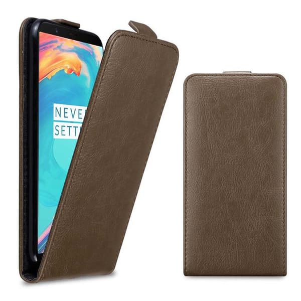 Deksel til OnePlus 5T Flip Etui med magnetisk lukking