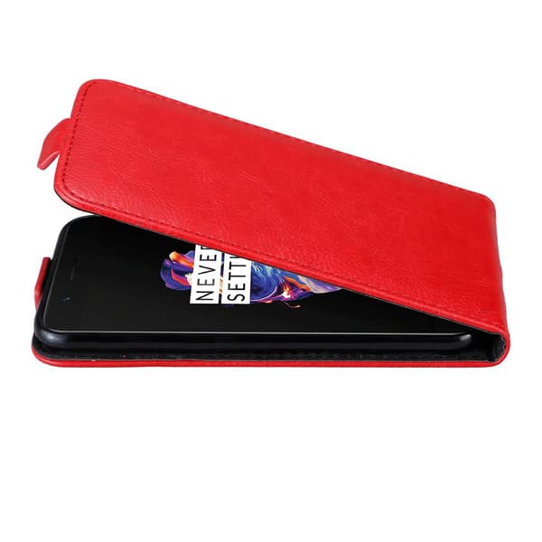Deksel til OnePlus 5 Flip Etui med magnetisk lukking