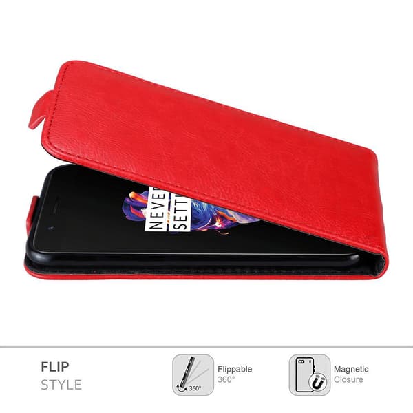 Skyddsfodral för OnePlus 5 Fodral Skal i flipdesign med magnetisk stängning Case Cover