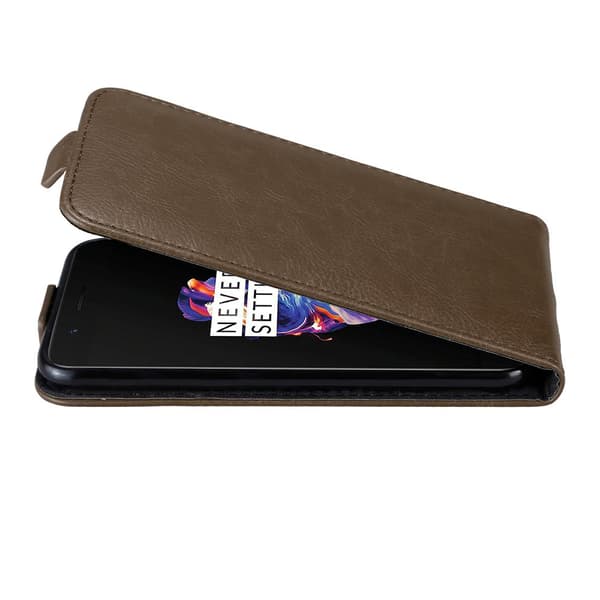 Deksel til OnePlus 5 Flip Etui med magnetisk lukking