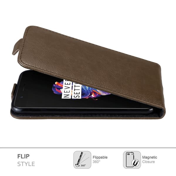 Skyddsfodral för OnePlus 5 Fodral Skal i flipdesign med magnetisk stängning Case Cover