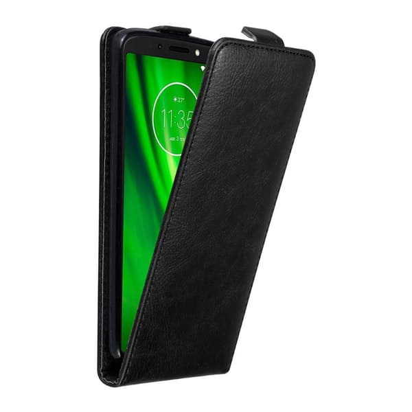 Deksel til Motorola MOTO E5 / G6 PLAY Flip Etui med magnetisk lukking NATTSORT