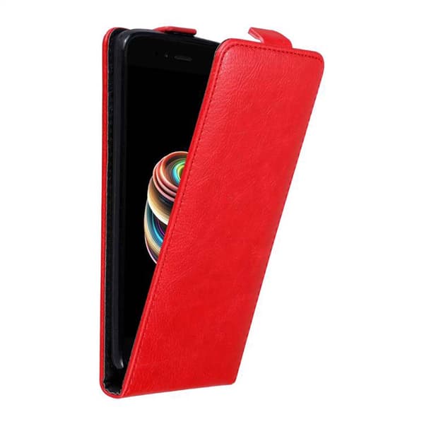 Skyddsfodral för Xiaomi Mi A1 / Mi 5X Fodral Skal i flipdesign med magnetisk stängning Case Cover ÄPPLE RÖD