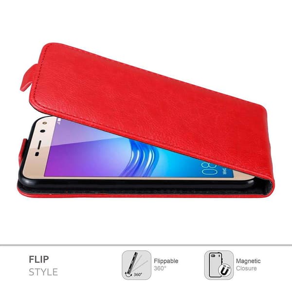 Huawei Y5 2017 / Y6 2017 Suojakotelo Suojakuori Lompakkokotelo Matkapuhelinkotelo flip muotoilu magneettisuljenta