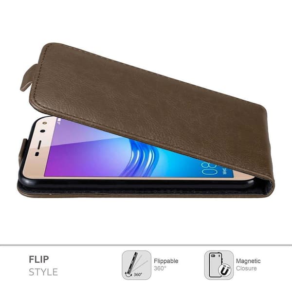 Huawei Y5 2017 / Y6 2017 Suojakotelo Suojakuori Lompakkokotelo Matkapuhelinkotelo flip muotoilu magneettisuljenta